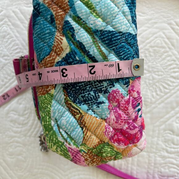Vera Bradley Carson Crossbody Superbloom Floral Pink Quilted Purse RFID - Picture 3 of 9